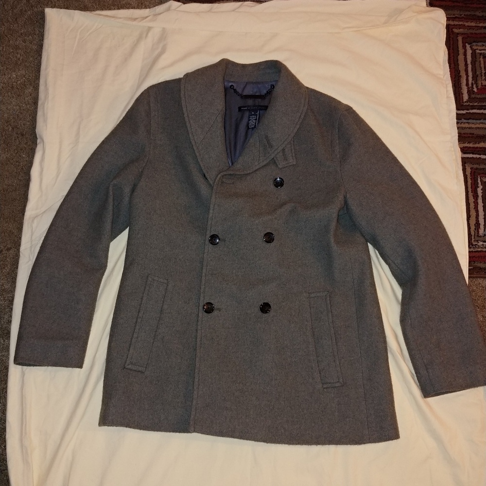 Marc Jacobs olive/army green peacoat - Picture 2 of 8